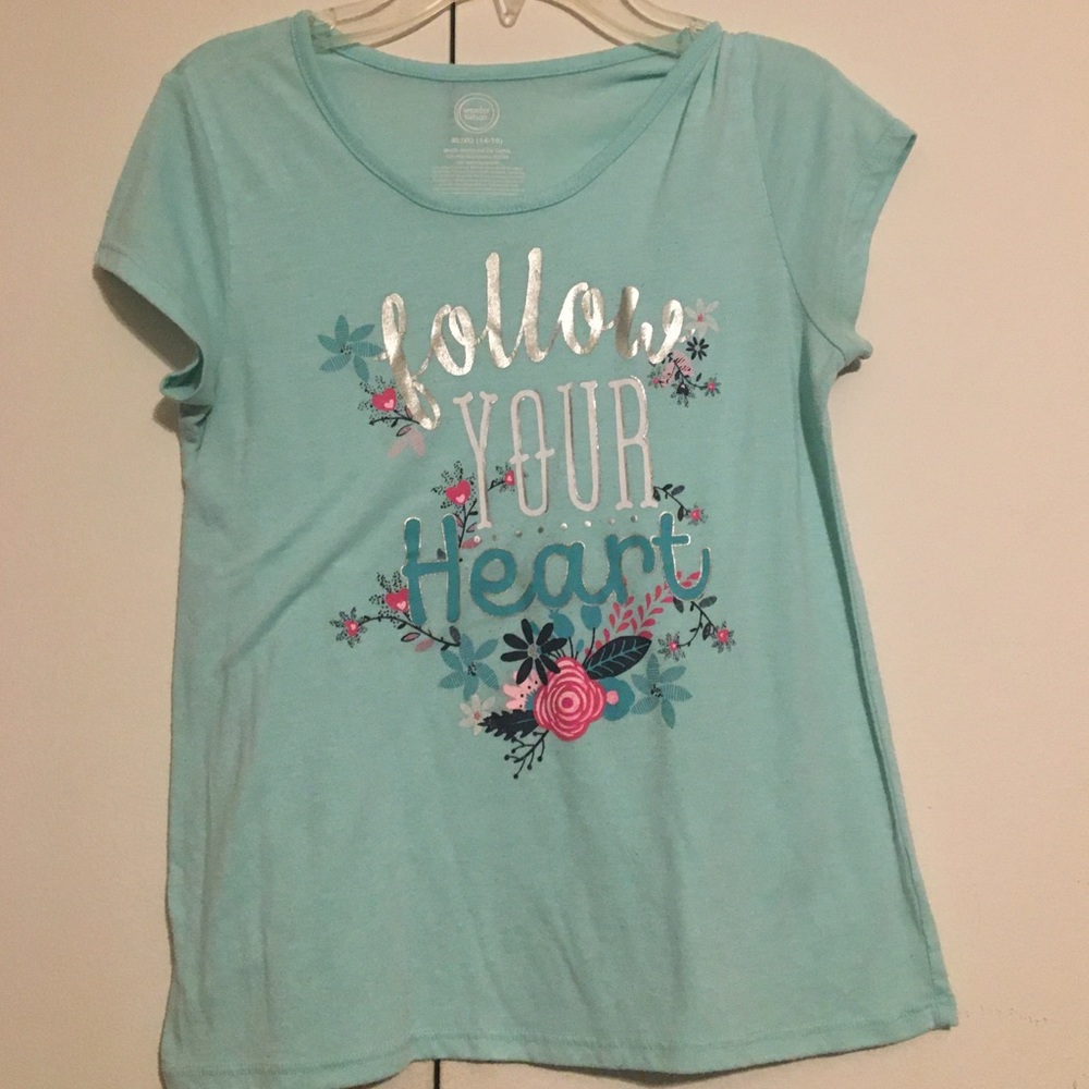 Blue Wonder Nation Girls XL T-Shirt
